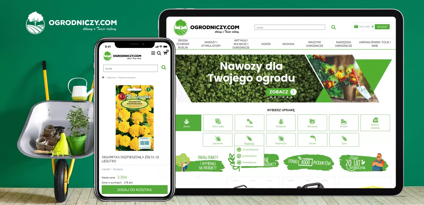 Ogrodniczy.com - migracja centrum ogrodniczego do e-commerce