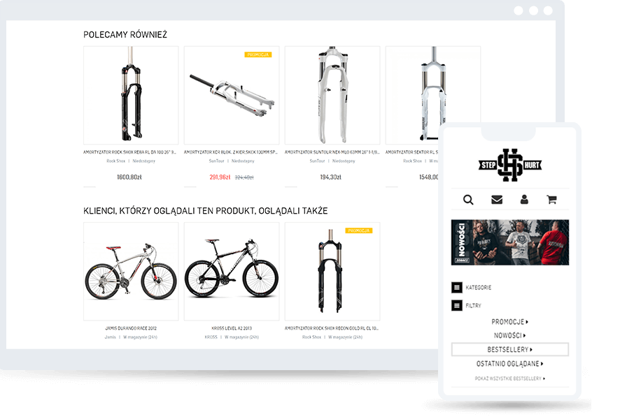 funkcja rekomednacji produktów w systemie b2b