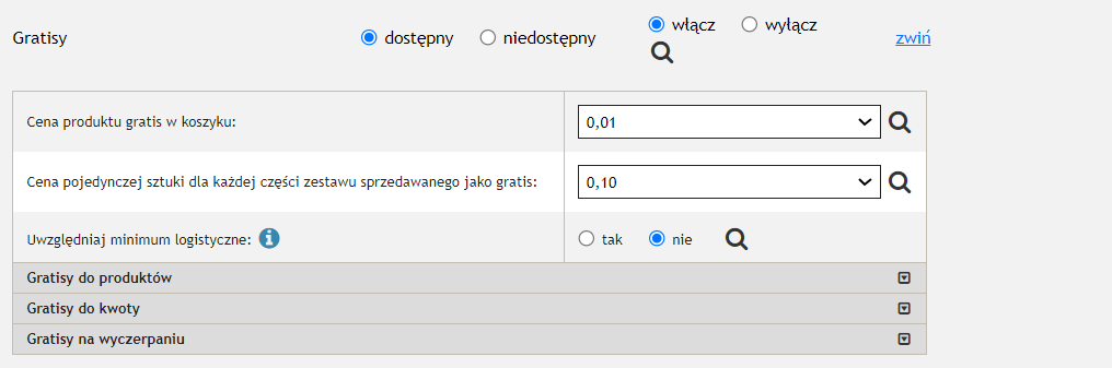 jak włączyć gratisy w atomstore