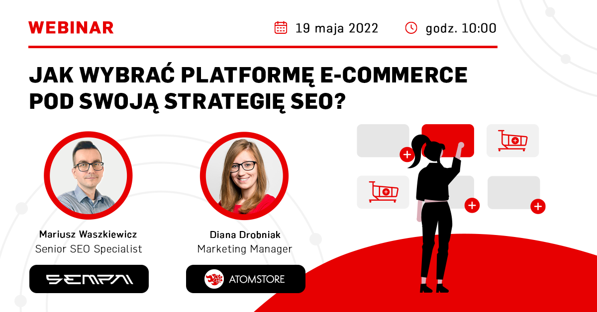 jak wybrać platformę ecommerce pod seo webinar atomstore