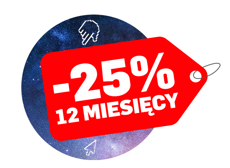 grafika -25% na abonament AtomStore B2B