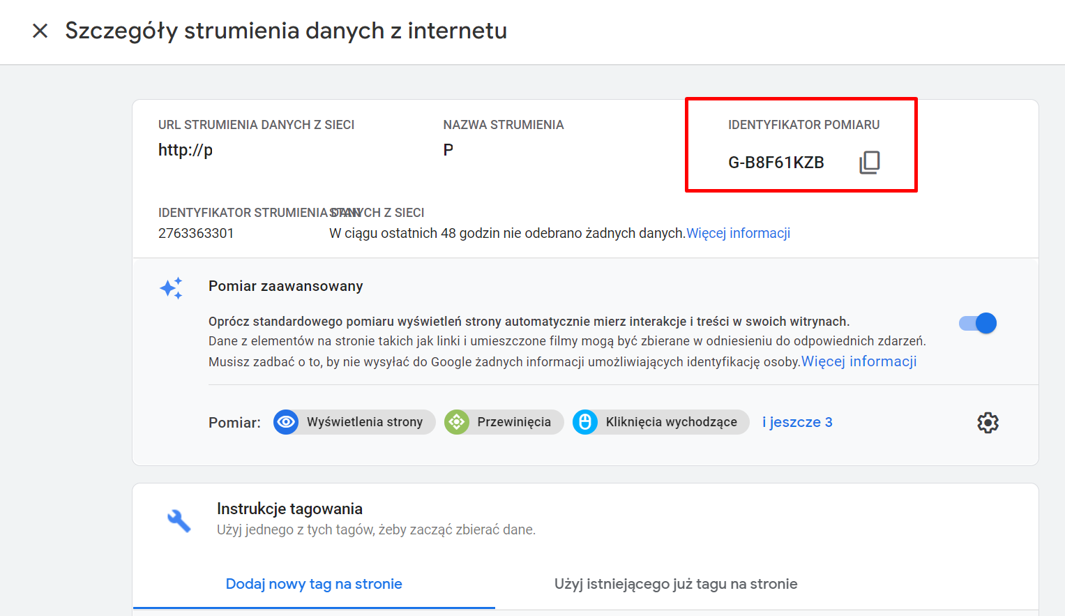 ga4 id pomiaru